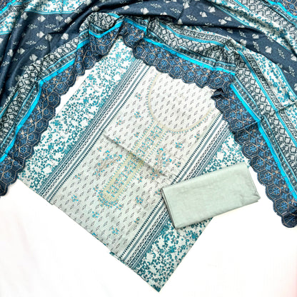 Bin Saeed Printed Embroidered 3PC