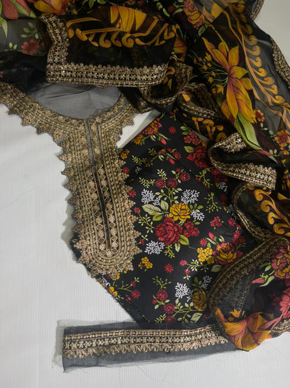 Maria B Printed Embroidered 3PC