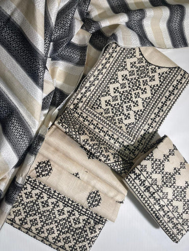 Khaddhar Luxury Unstitched 3 Pcs | Skin