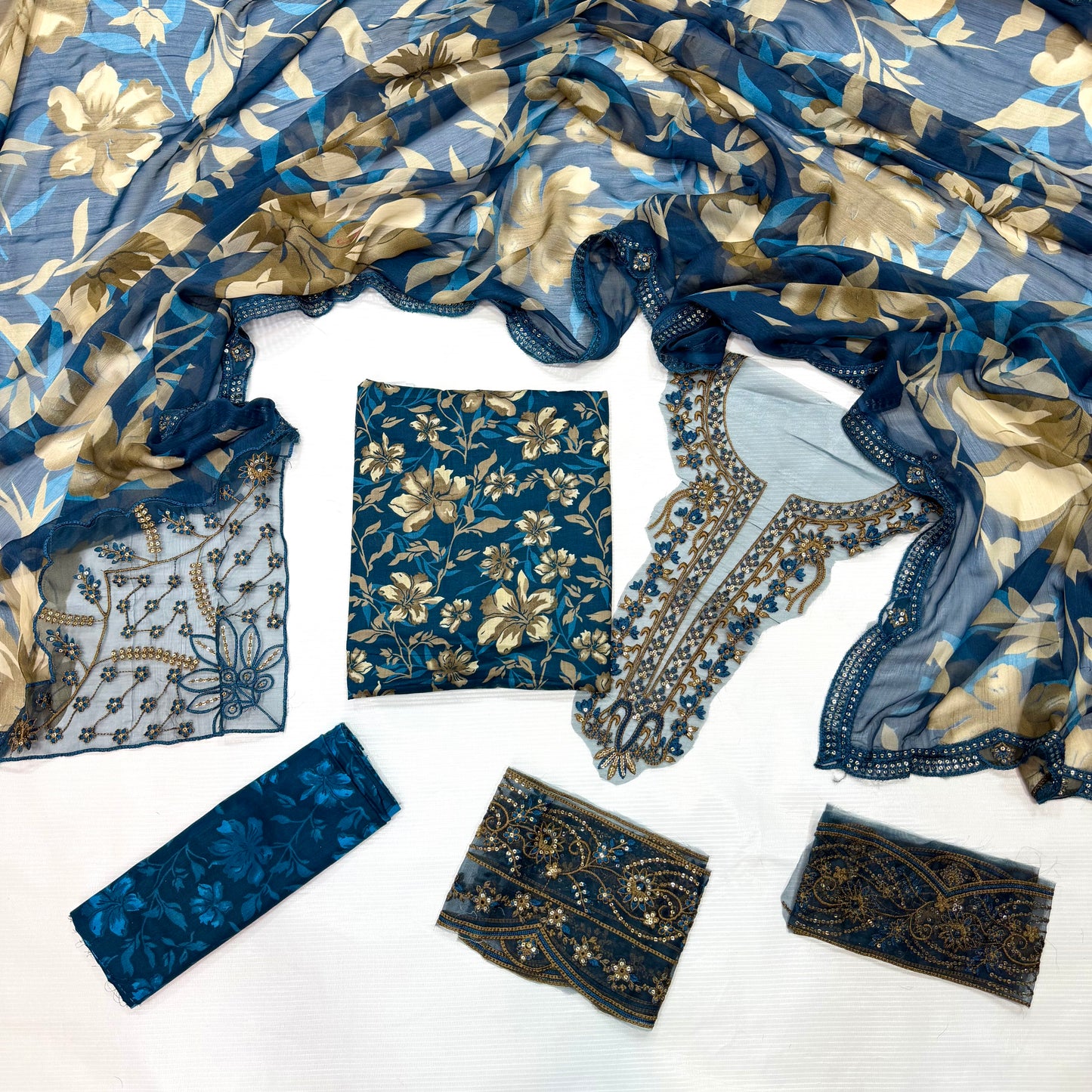 Printed Embroidered Lawn 3PC Unstitched