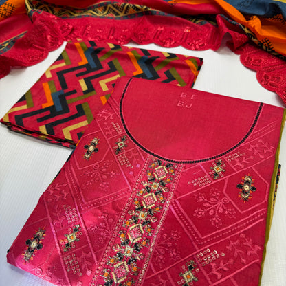 Bin Saeed Printed Embroidered 3PC