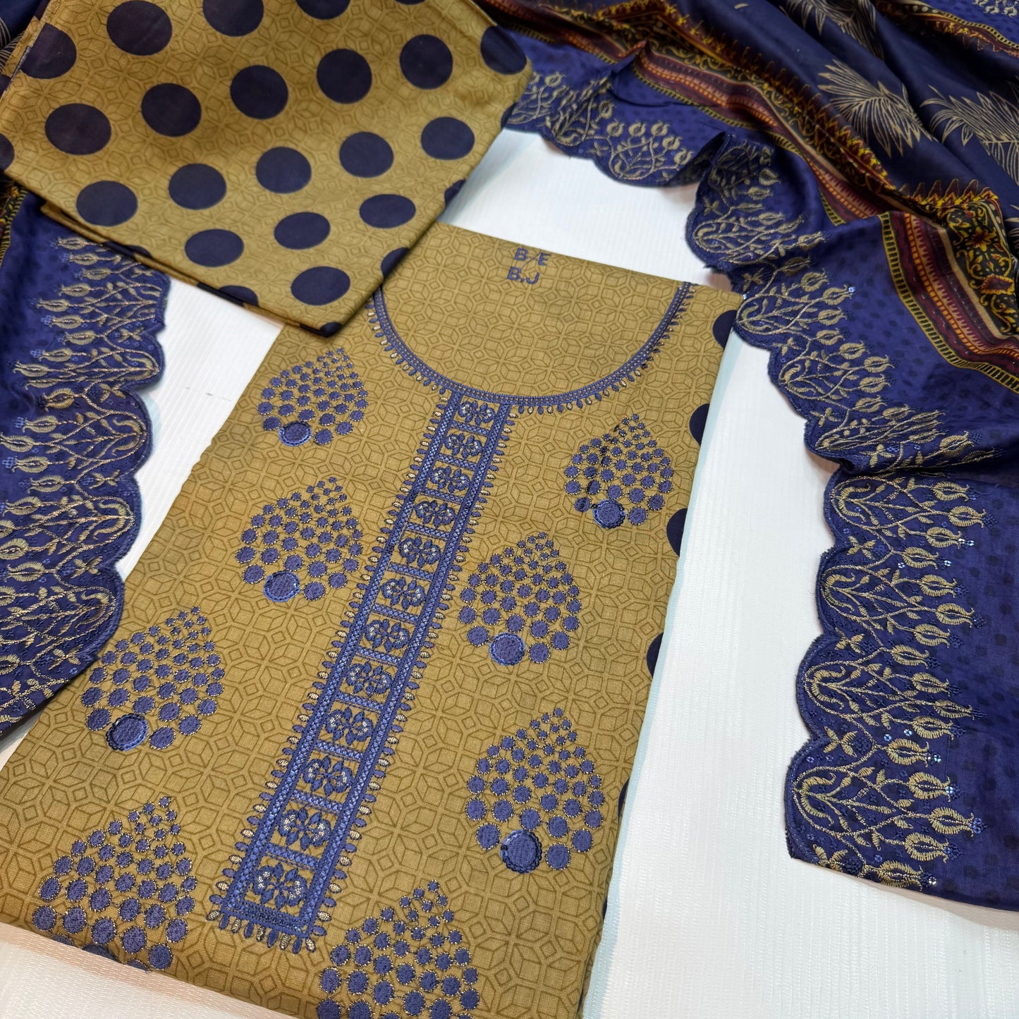 Bin Saeed Printed Embroidered 3PC
