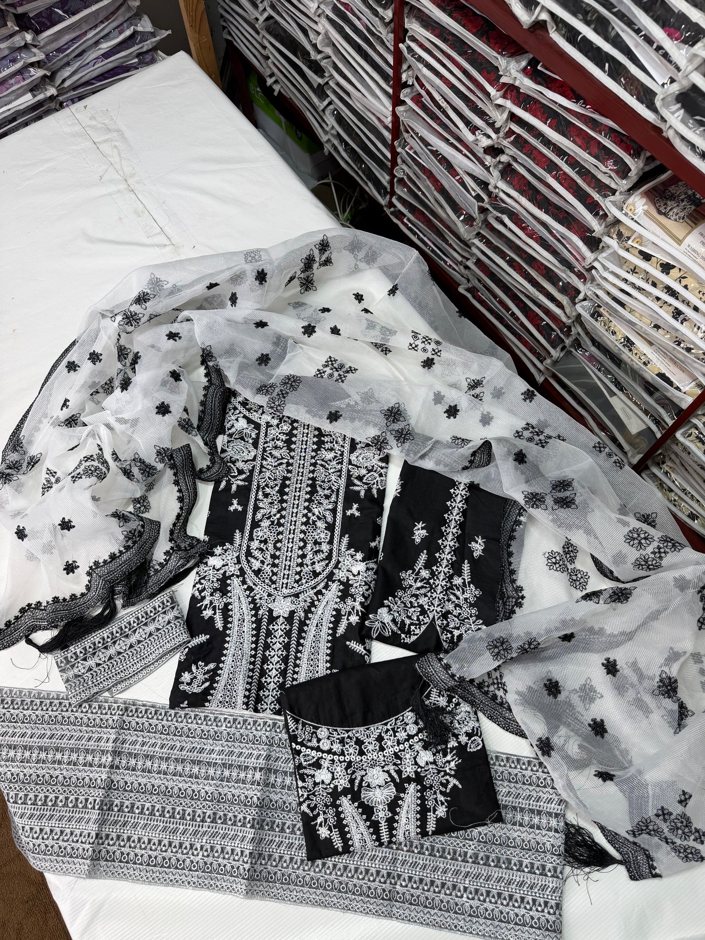 Heavy embroidered fancy 3PC unstitched