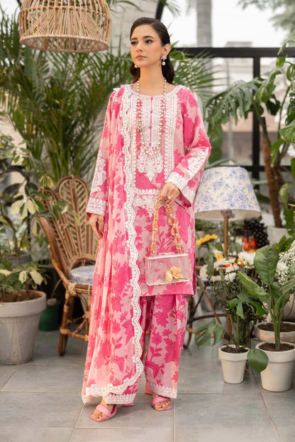 Maria B  Printed Lawn Unstitched 3PC