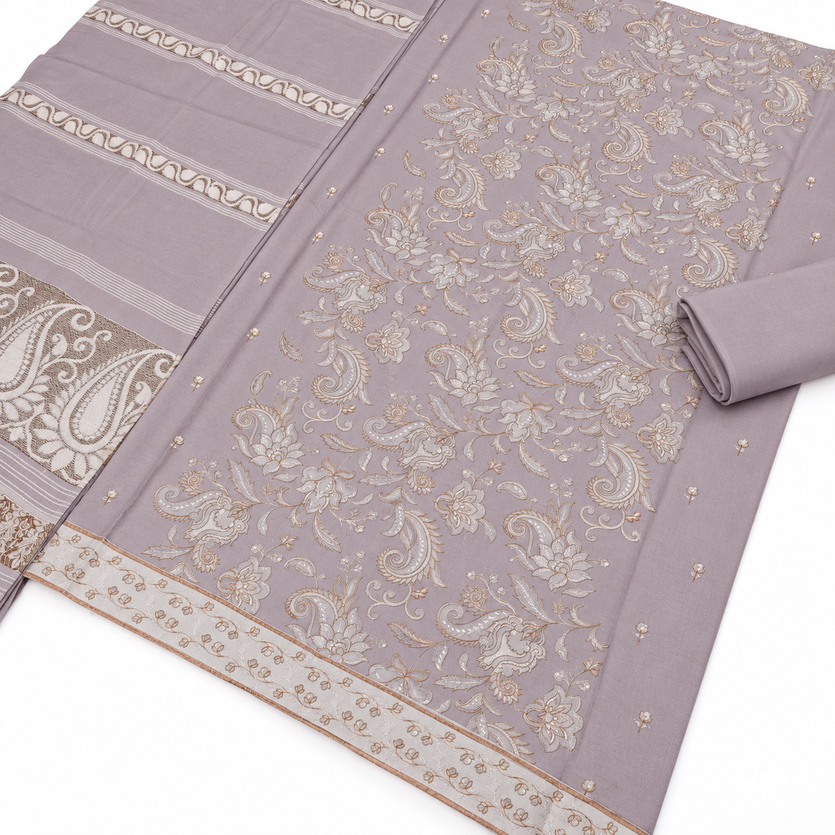 Dhanak Fancy Embroidered 3PC |