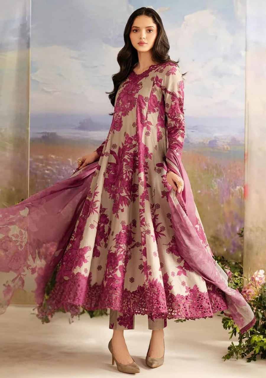 Iznik | Skin Maroon - Lawn Printed 3Pc