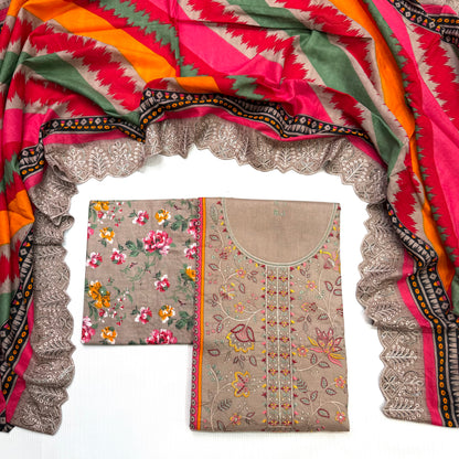 Bin Saeed Printed Embroidered 3PC