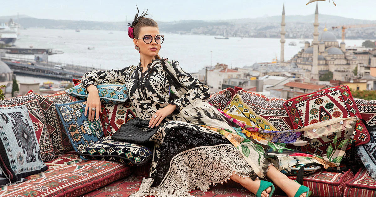 Maria.B MPrints Unstitched Printed 3 Peice Suit