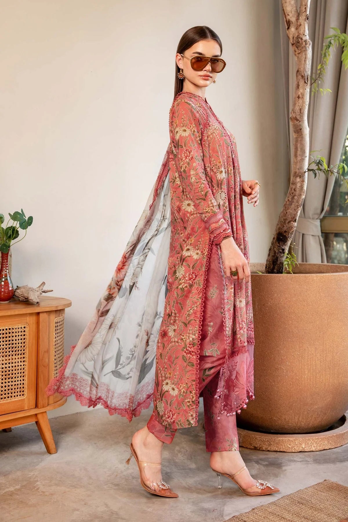 Maria.B MPrints Embroidered Lawn Unstitched 3Pc Suit