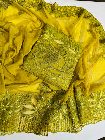 MARIA B Luxury Embroidered Cotton Suit