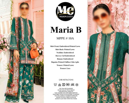Maria B Digital Lawn Embroidered Dress