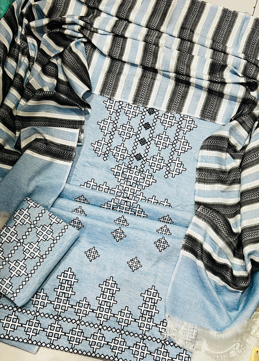 Winter Collection Khaddar Stuff 3 Piece Suit