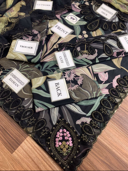 BAROQUE Embroidered Printed Lawn Suit