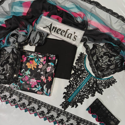Aneela's Printed Lawn 3PC