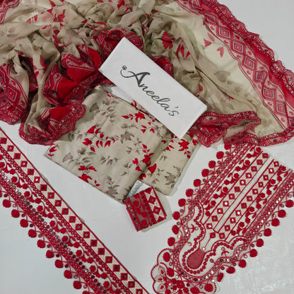 Aneela's Party Wear Luxury 3PC Suit