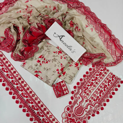 Aneela's Party Wear Luxury 3PC Suit