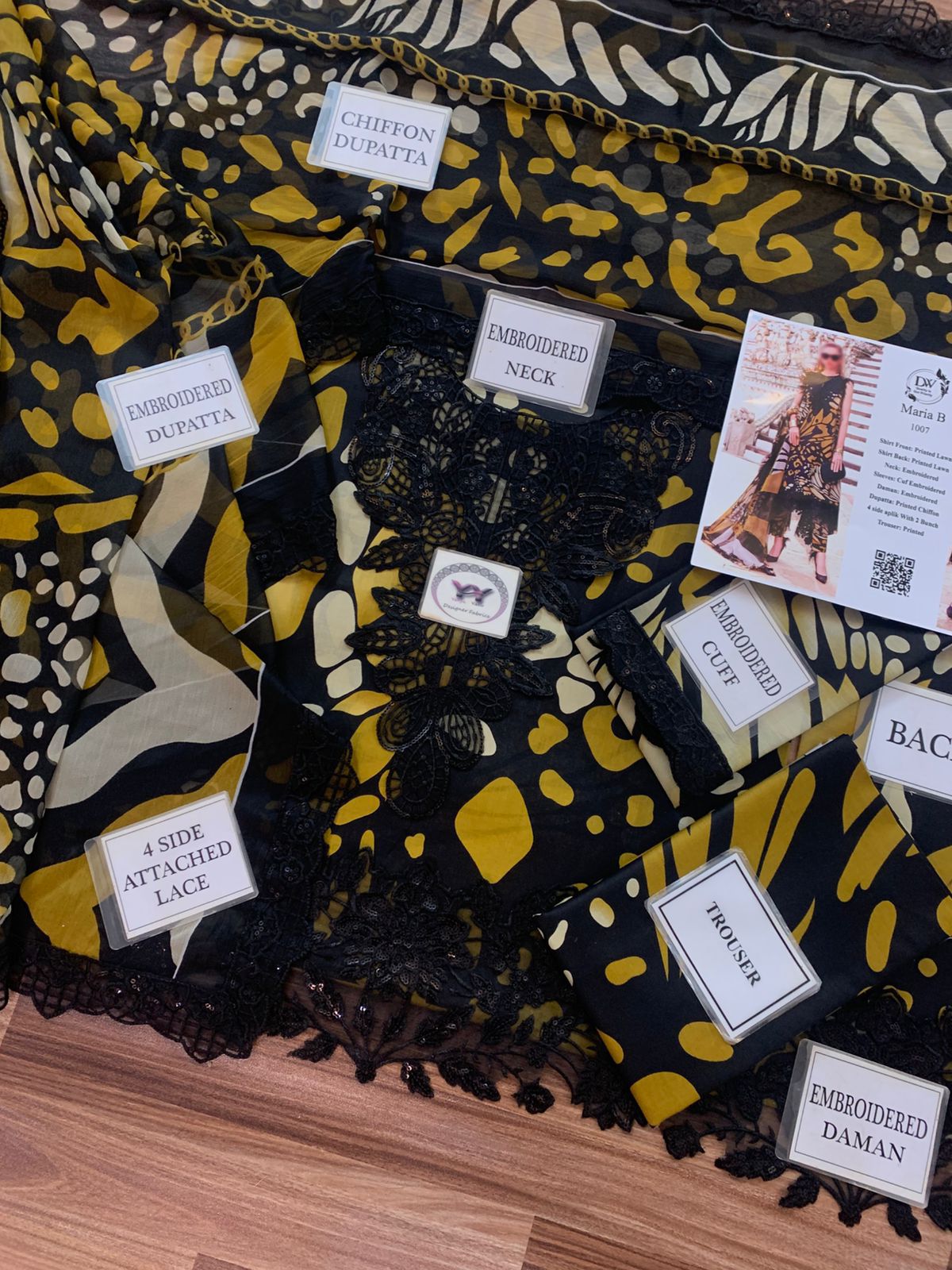 Maria B Printed Embroidered Lawn 3PC Unstitched