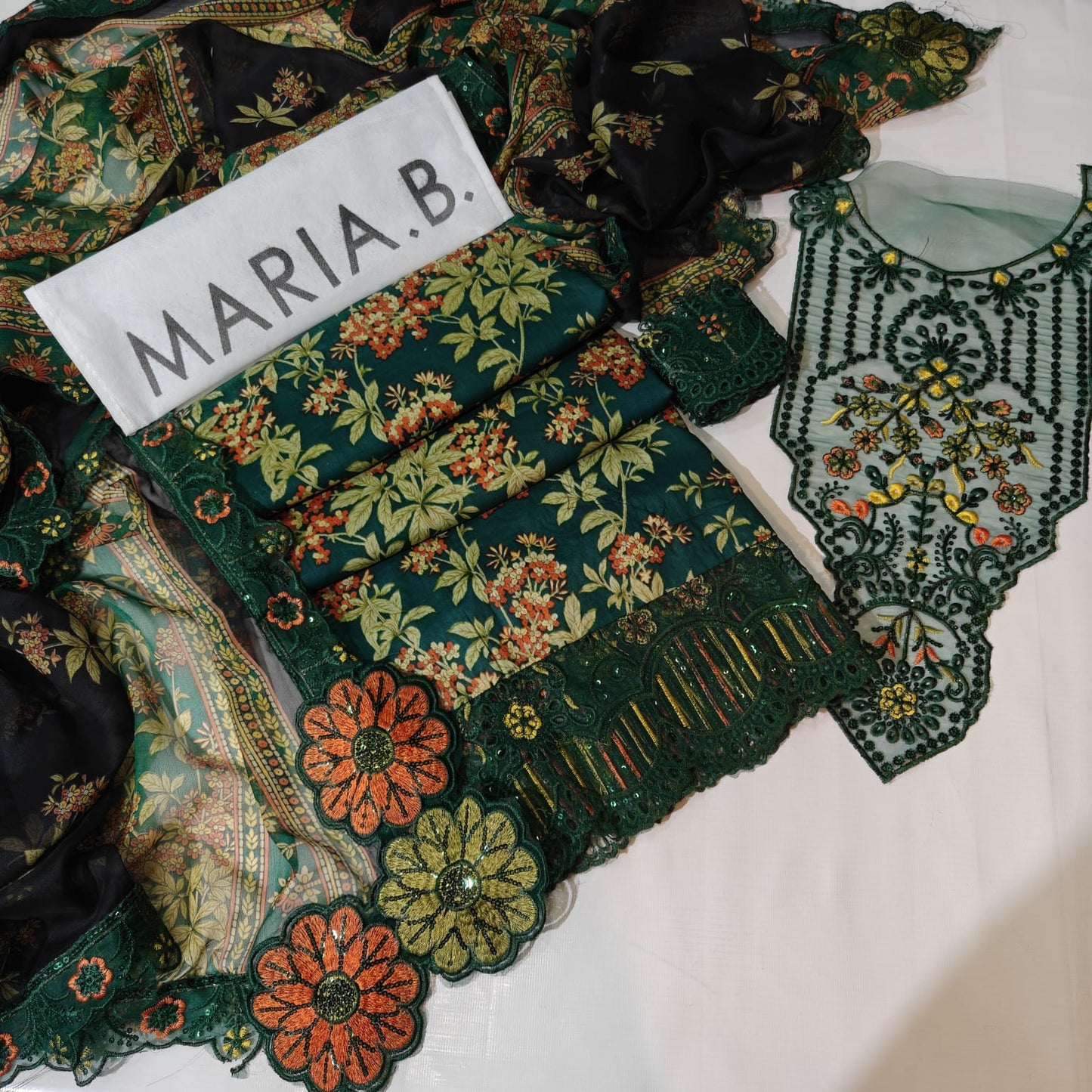 Maria B Embroidered Printed Lawn 3PC Unstitched