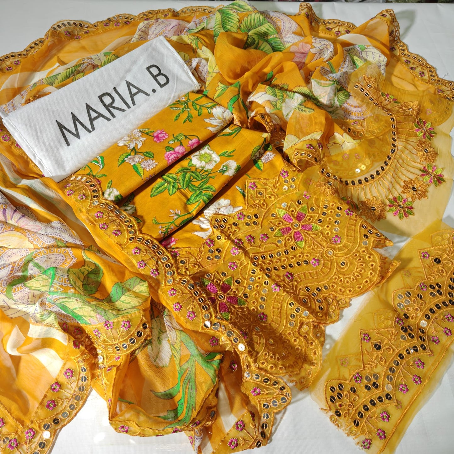 Maria B Embroidered Printed Lawn 3PC Unstitched