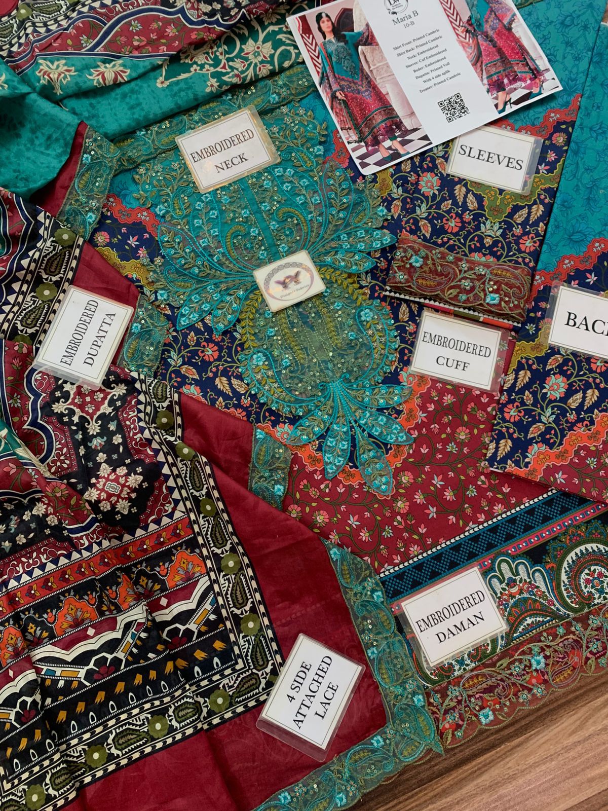 Maria B Embroidered Printed Lawn 3PC Unstitched