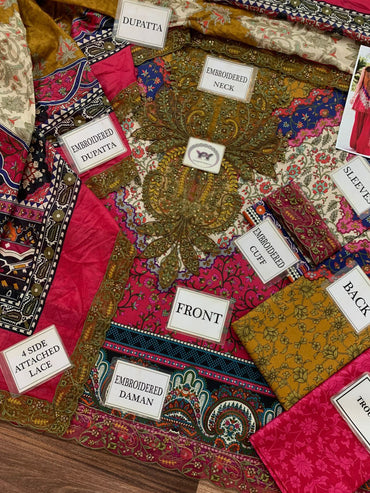 Maria B Embroidered Printed Lawn 3PC Unstitched