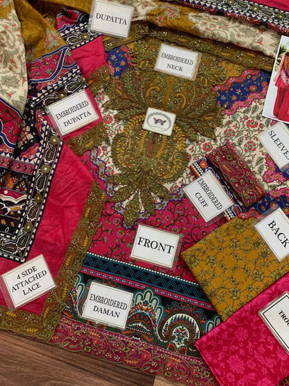 Maria B Embroidered Printed Lawn 3PC Unstitched