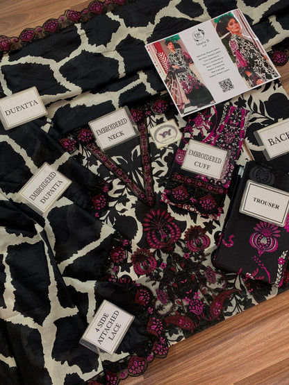 Maria B Embroidered Printed Lawn 3PC Unstitched