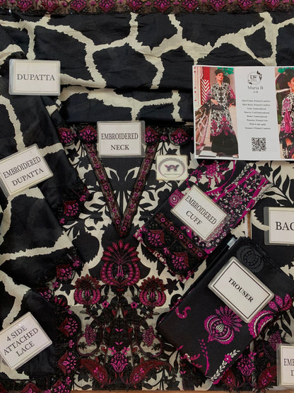 Maria B Embroidered Printed Lawn 3PC Unstitched