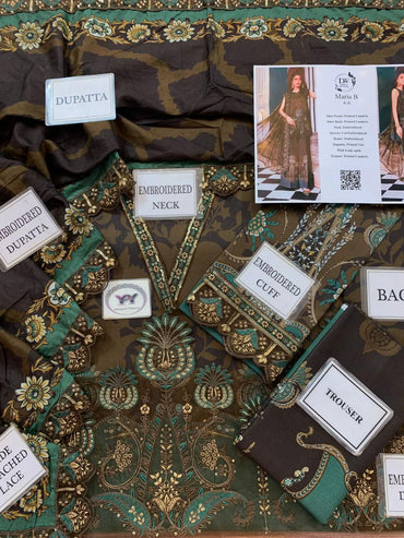 Maria B Embroidered Printed Lawn 3PC Unstitched