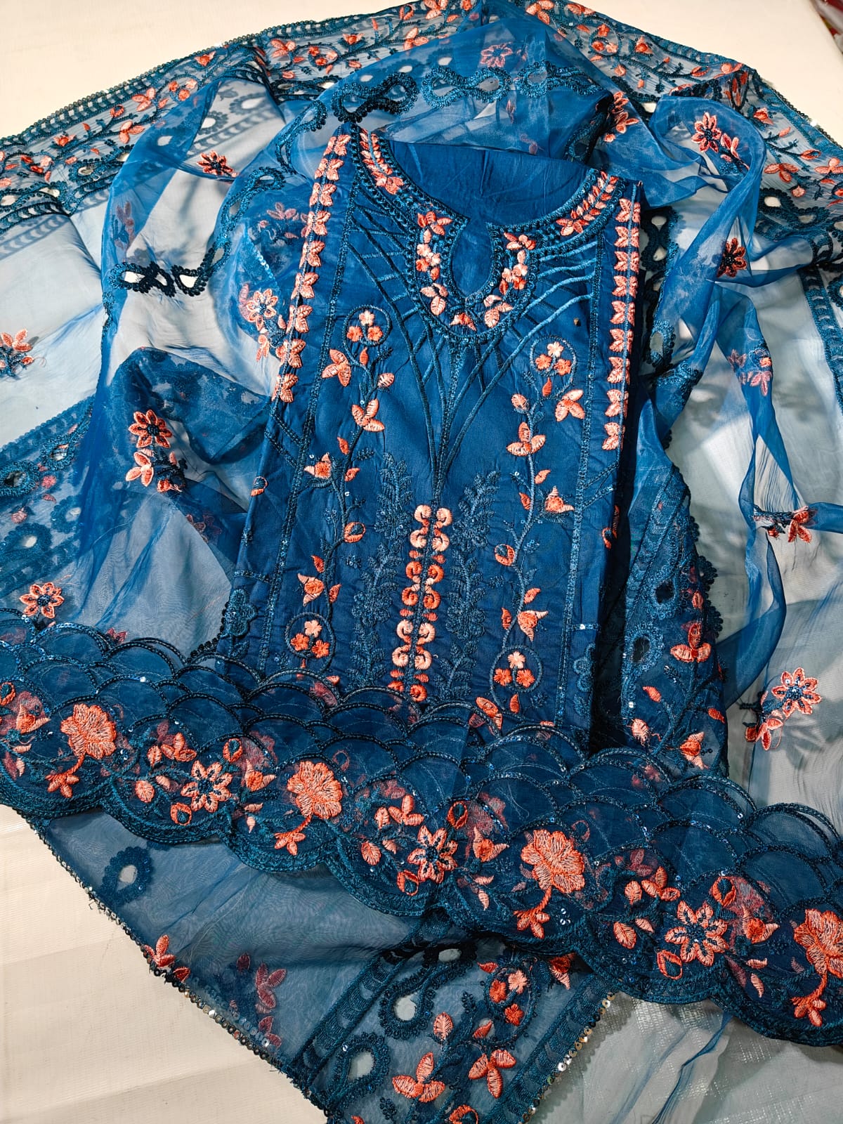 Luxury Branded Embroidered 3PC Suit