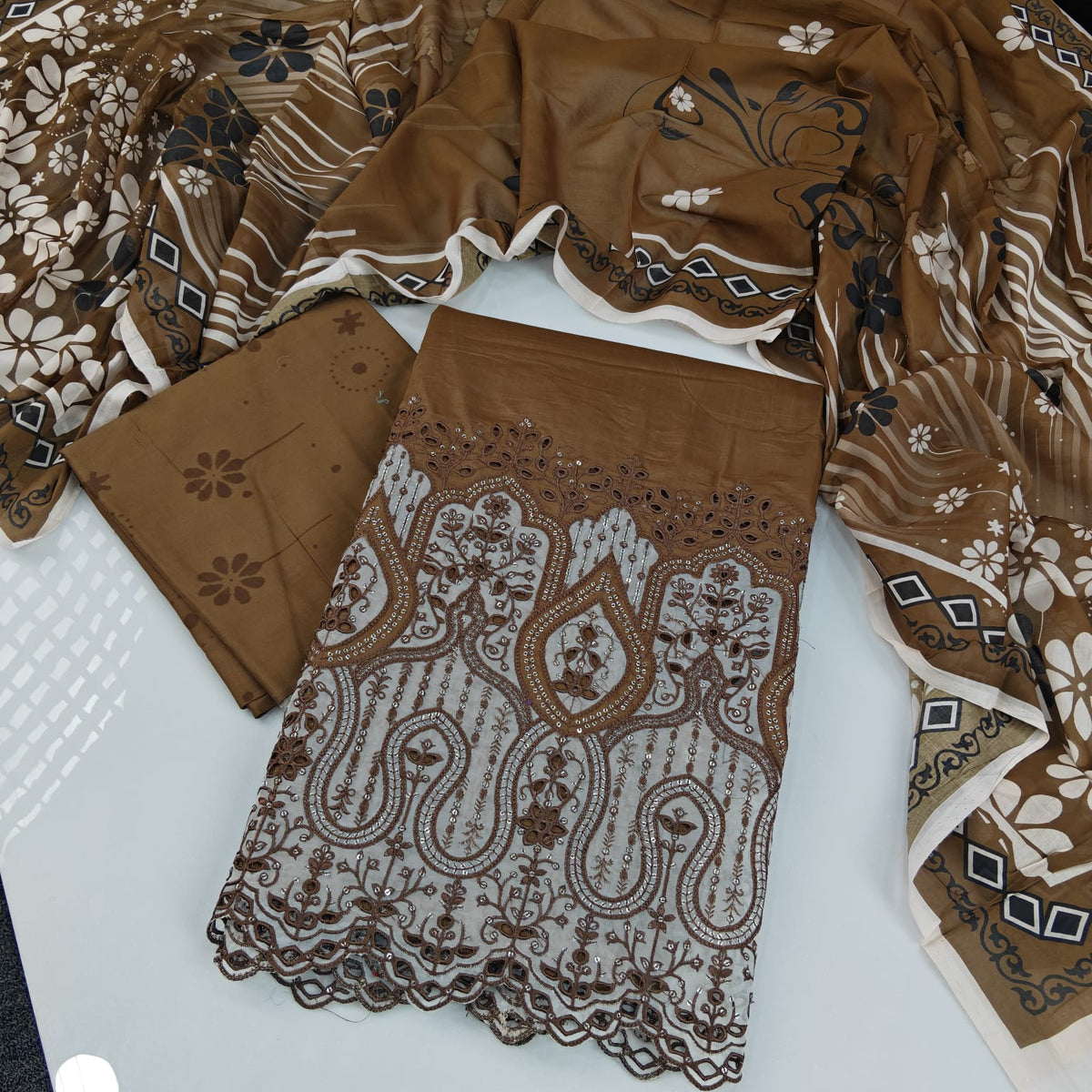 Printed Embroidered Lawn Unstitched 3PC