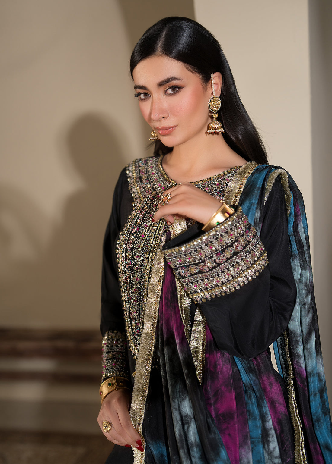 Zarqun Luxury Embroidered 3PC | Silk
