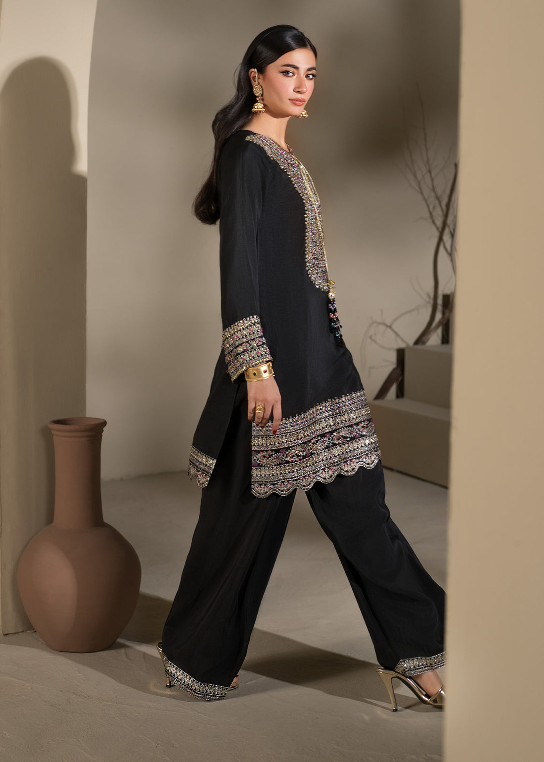 Zarqun Luxury Embroidered 3PC | Silk