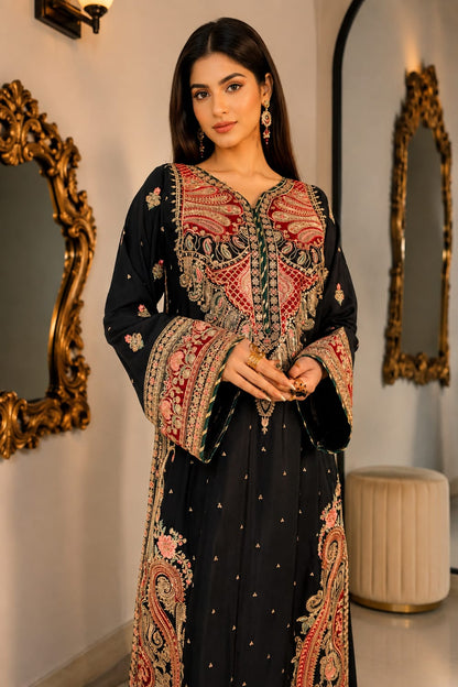 Aneela's Luxury Embroidered 3PC | Silk
