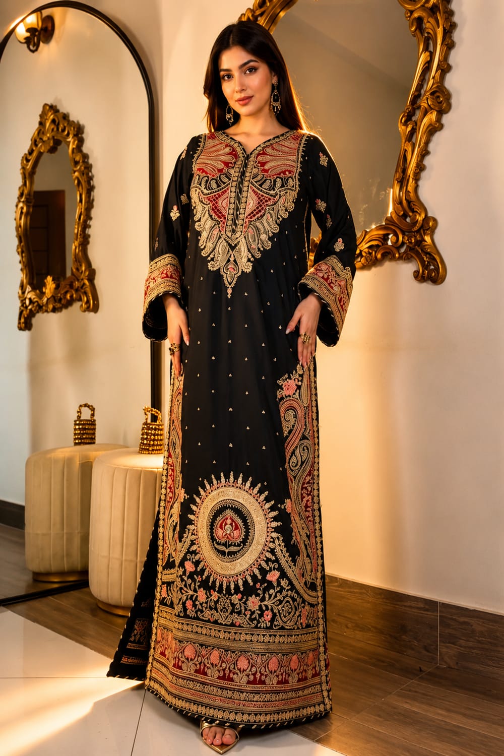 Aneela's Luxury Embroidered 3PC | Silk