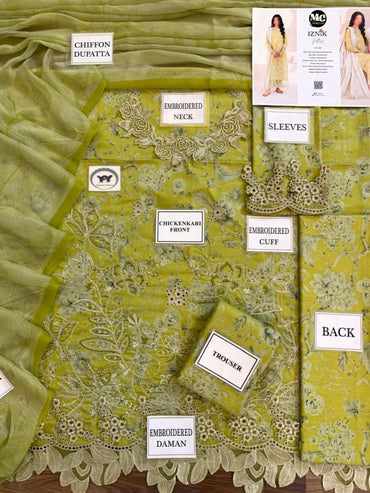 Iznik Embroidered Luxury Lawn