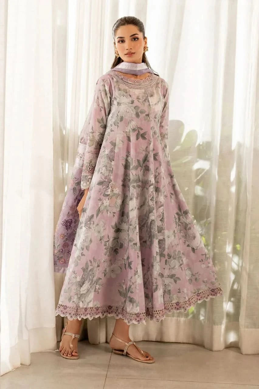 Baroque Printed Embroidered Lawn 3PC