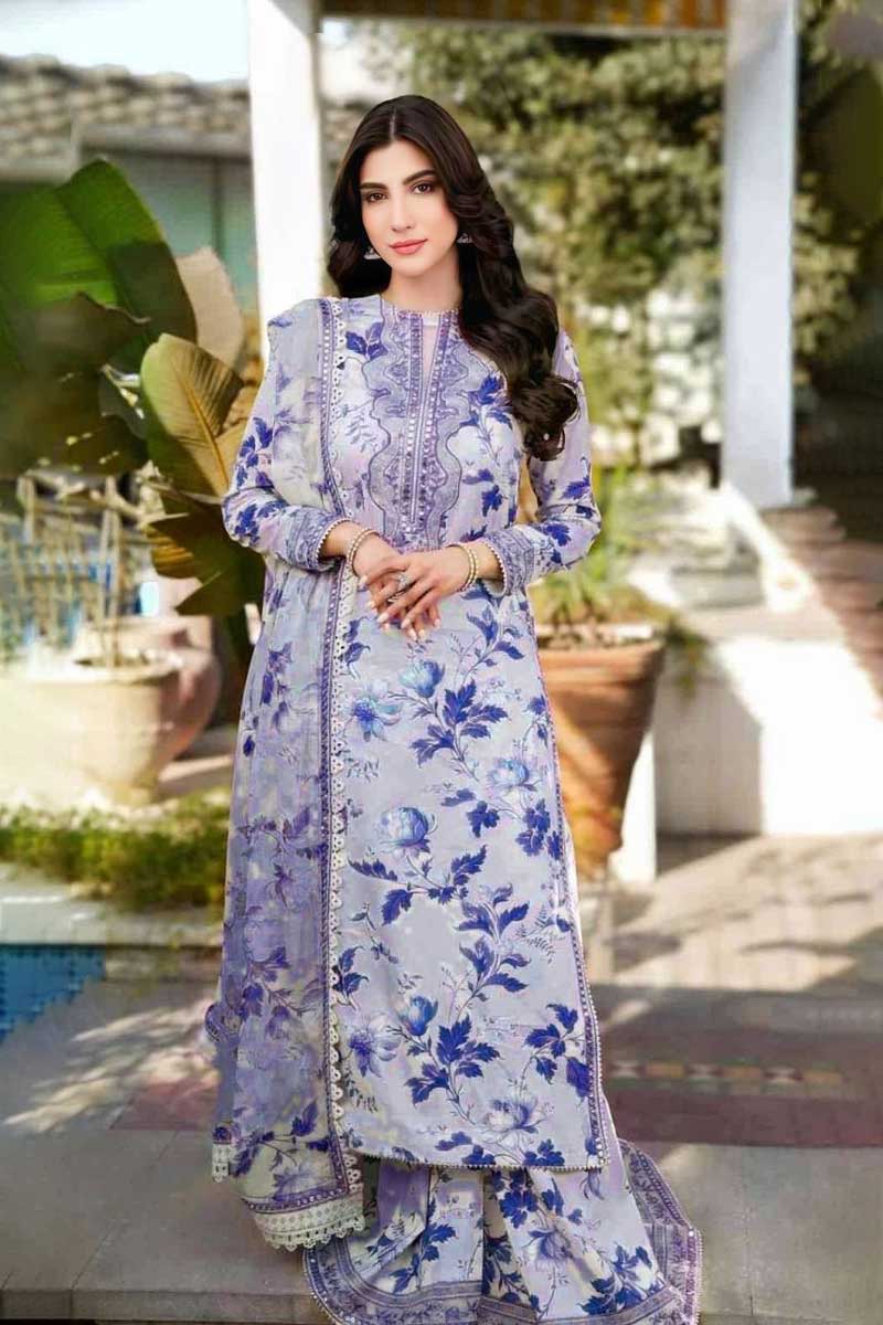 Aneela's Luxury Lawn Printed 3 Piece