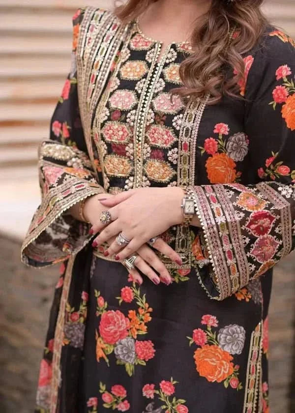 Aneela's Collection Digital Printed Lawn Suit - Memon Clothes
