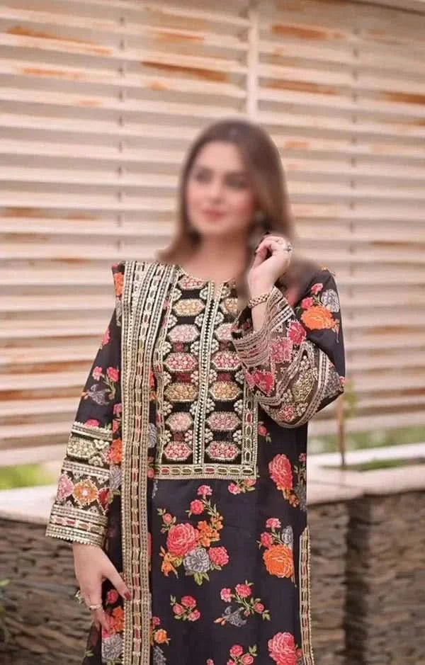 Aneela's Collection Digital Printed Lawn Suit - Memon Clothes