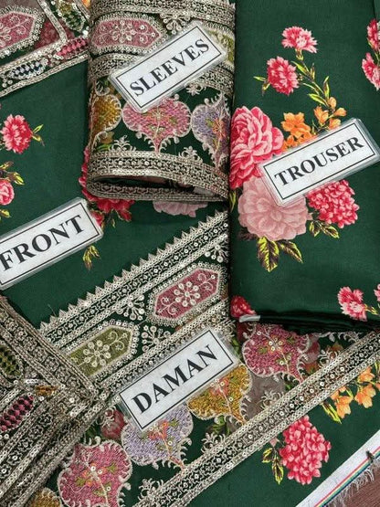 Aneela's Collection Digital Printed Lawn Suit - Memon Clothes