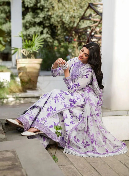 Aneela's Luxury Lawn 3 Piece - Memon Clothes
