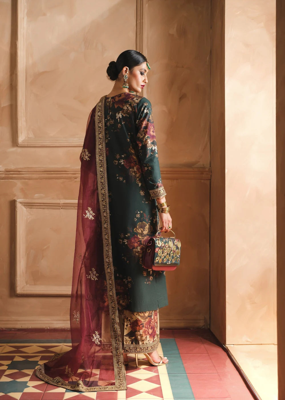 Branded Humjoli Printed Lawn 3 Piece | Unstitched