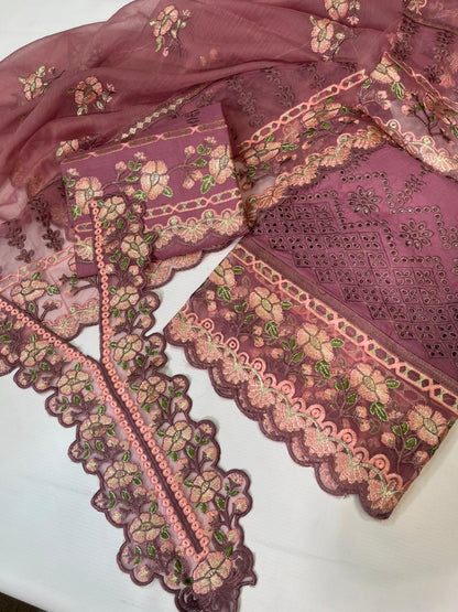 Johra Fancy Embroidered Unstitched 3Pc