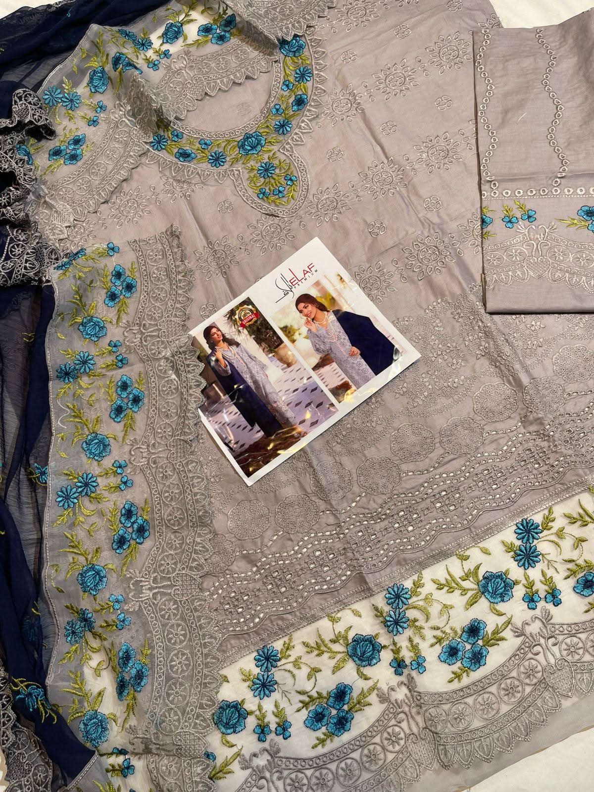 Elaf Heavy Embroidered Cotton - Memon Clothes