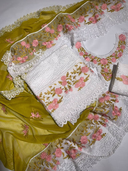 Elaf Heavy Embroidered Cotton - Memon Clothes