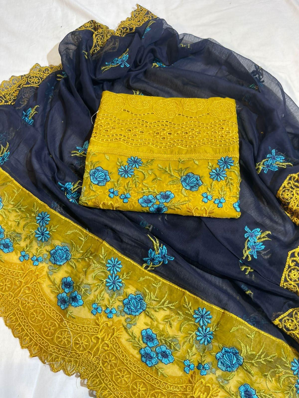 Elaf Heavy Embroidered Cotton - Memon Clothes