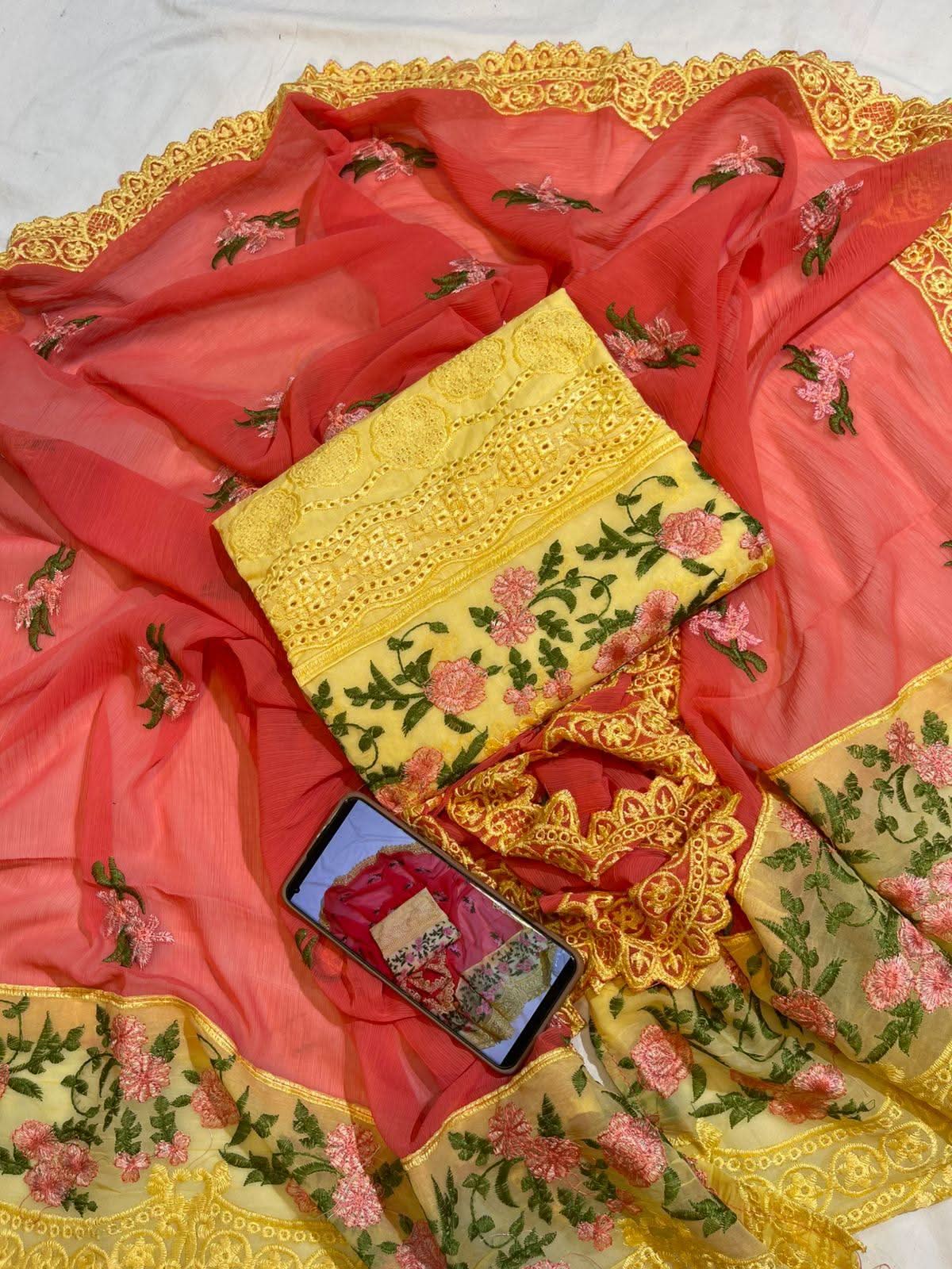 Elaf Heavy Embroidered Cotton - Memon Clothes