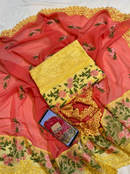 Elaf Heavy Embroidered Cotton - Memon Clothes