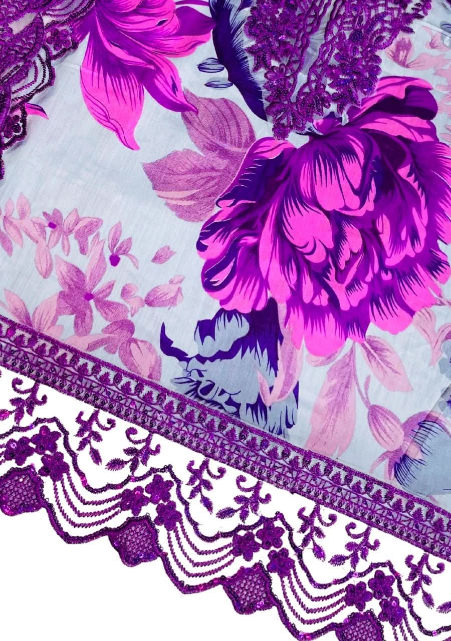 Iznik Digital Printed Lawn 3 Pcs - Memon Clothes